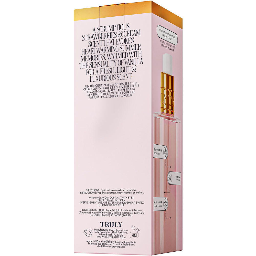 Truly Soft Serve Perfume Mist on skin ideal for sun-drenched days and everyday moments.