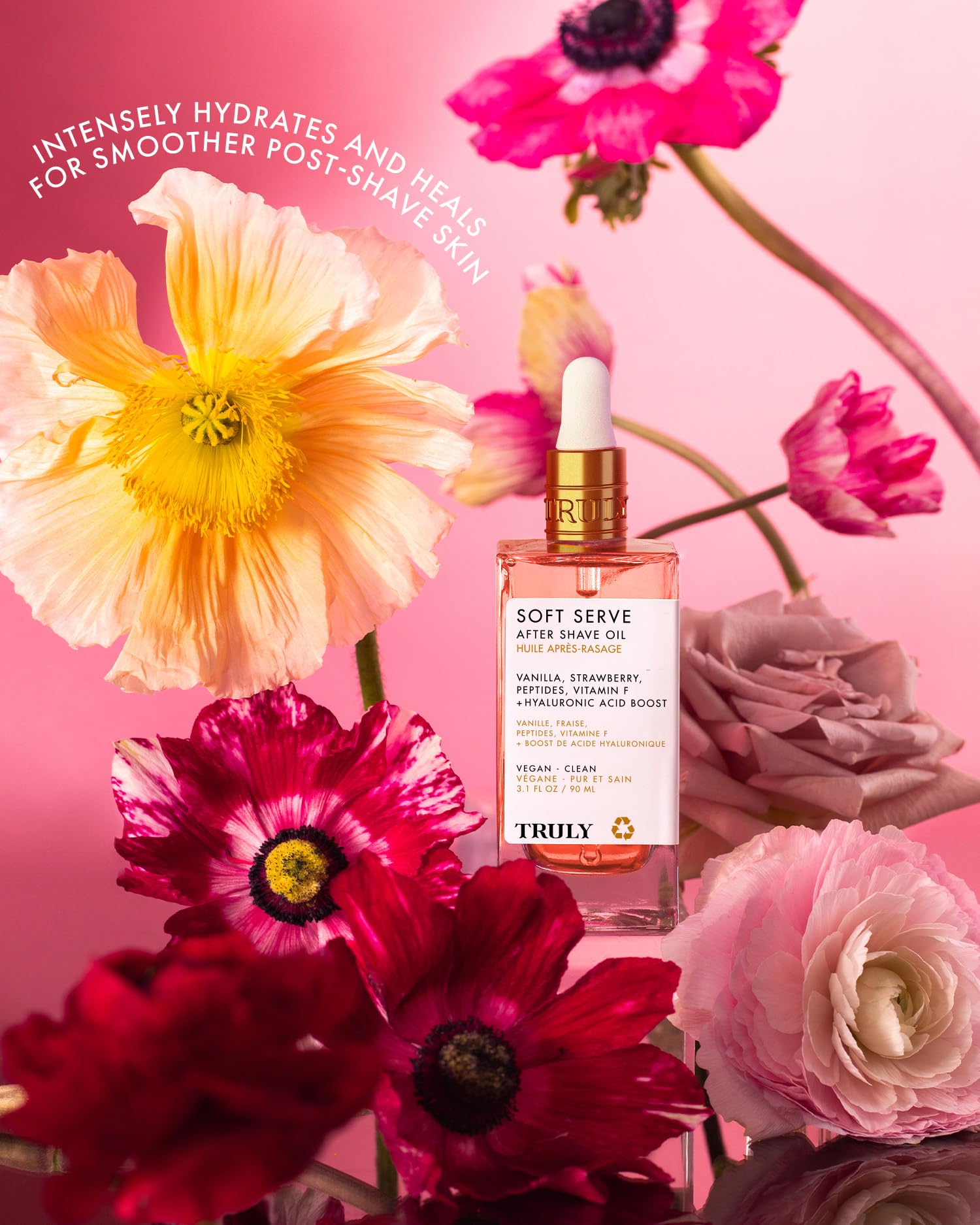Truly Soft Serve soft skin close-up illustrates smooth, irritation-free results
