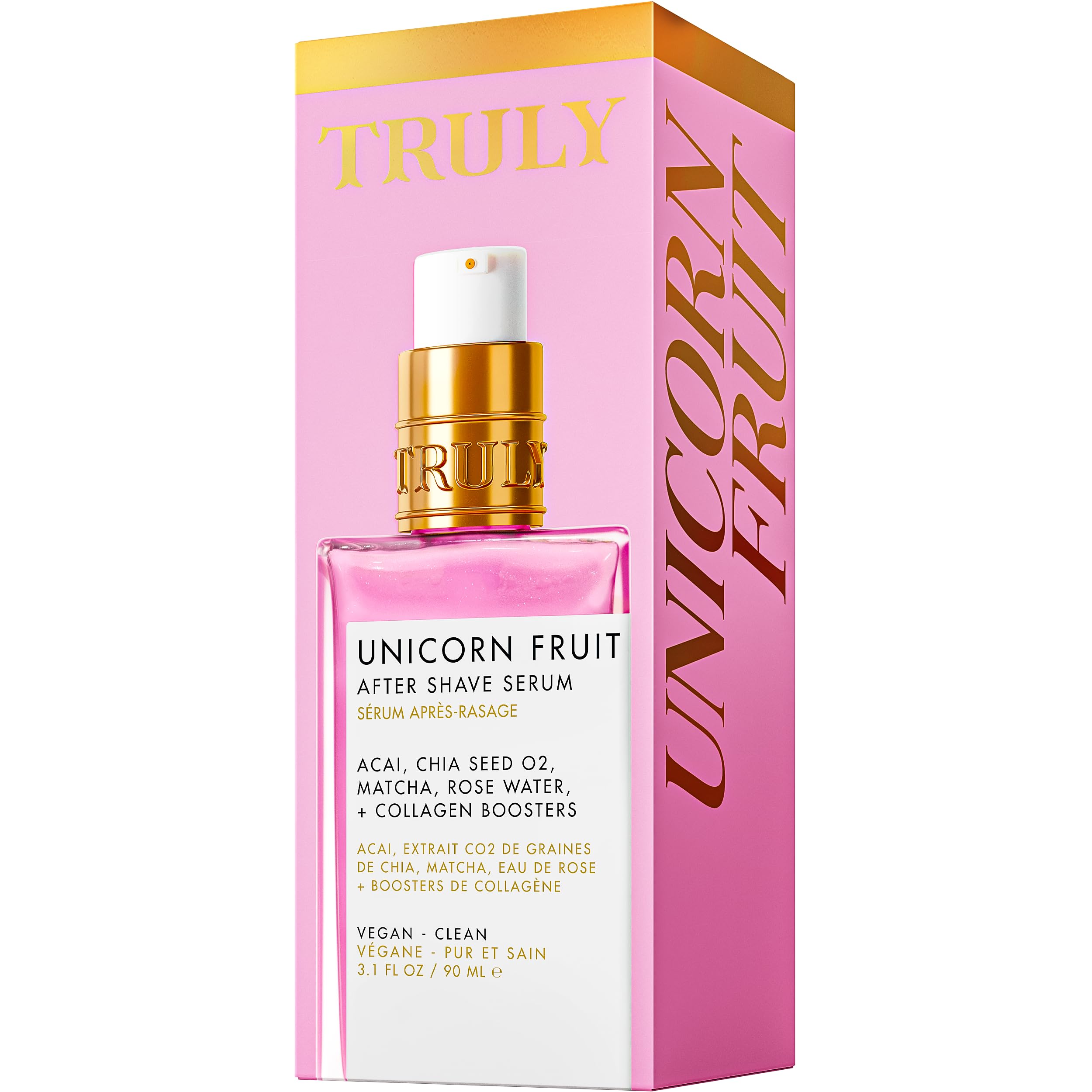 Truly Unicorn Fruit Serum after-shave glow hints at smoother skin days ahead.