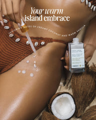 Truly Coco Cloud vanilla component close-up highlighting antioxidant support for skin