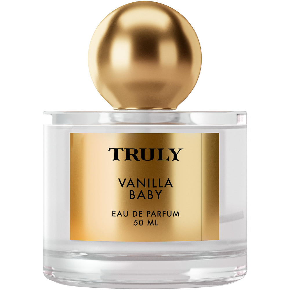 Truly Vanilla Baby caramel-finish shot evokes a dessert-inspired mood.