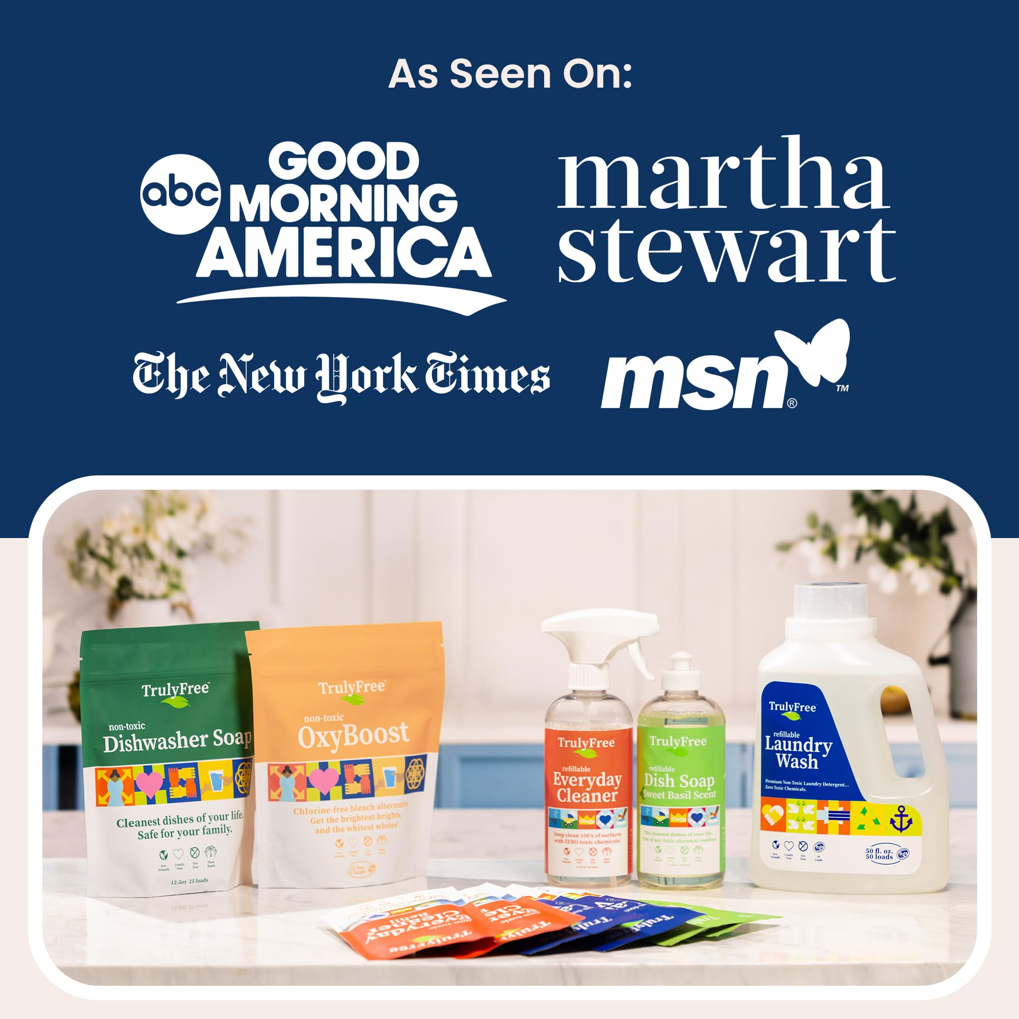 Truly Free Aloe Unscented Hand Soap is USA-made and community-focused