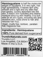 TruReliv HemiSqualane on skin demonstrating fast absorption and smooth finish