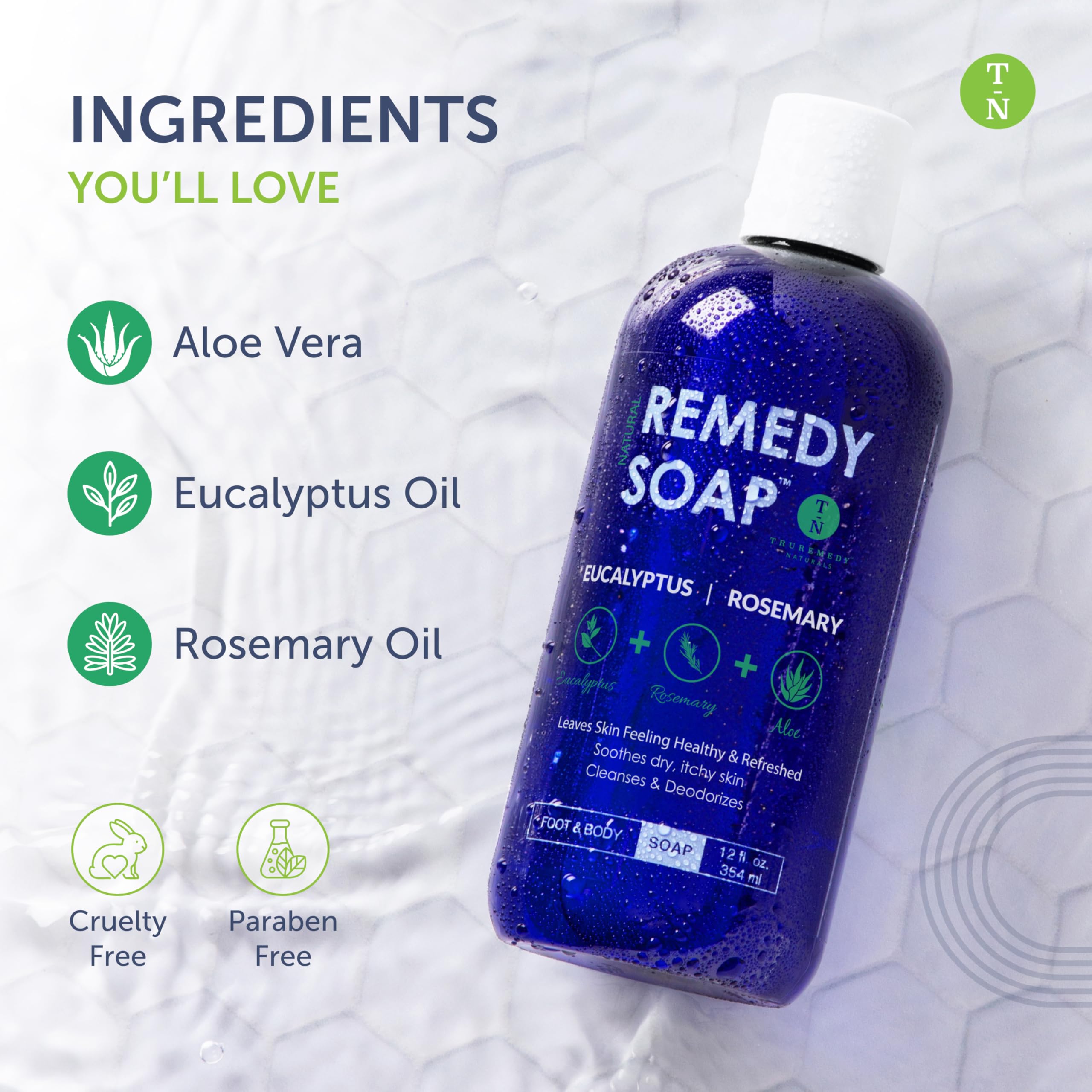 Truremedy Naturals eucalyptus-rosemary-body-wash-ingredients-jojoba: jojoba-based moisturization for skin