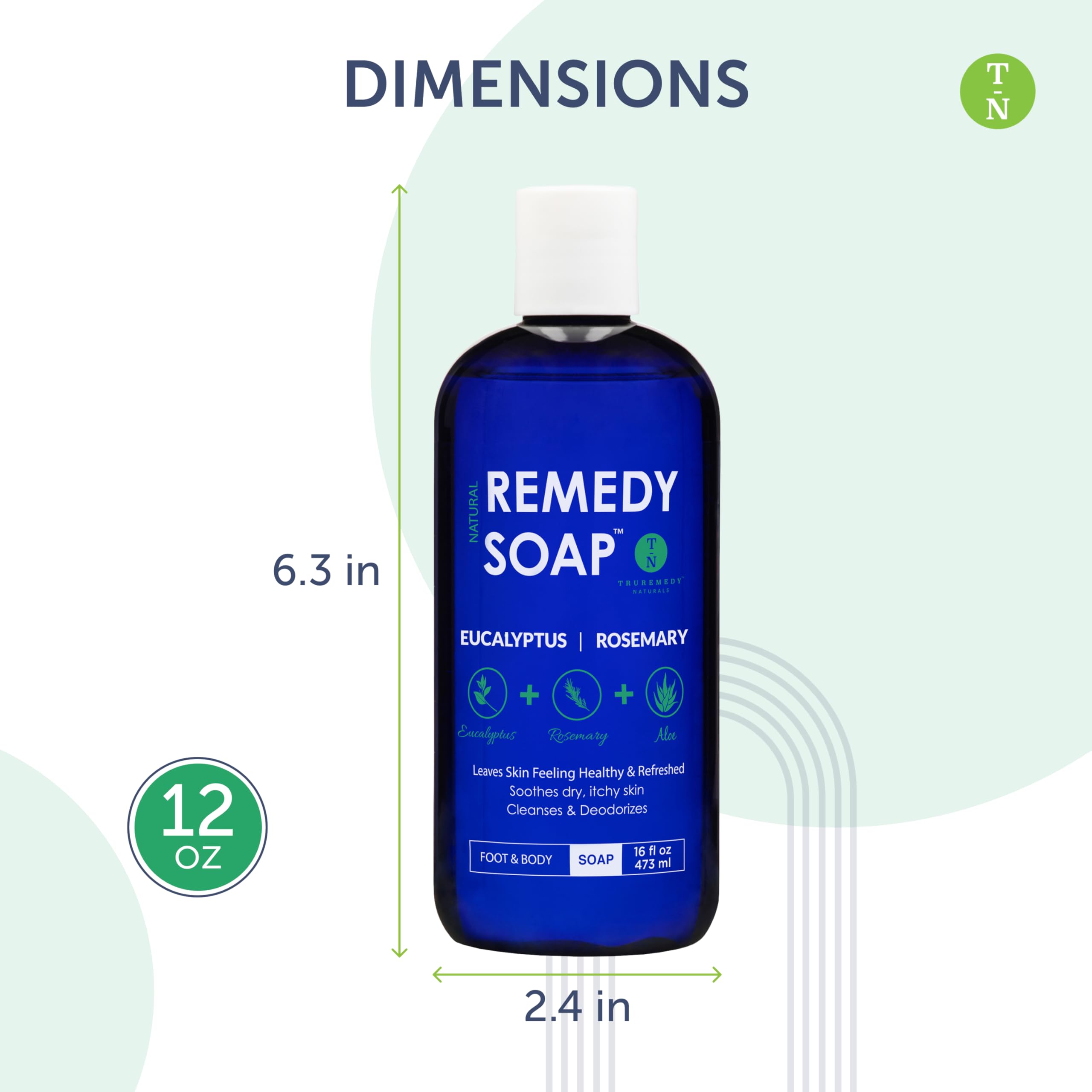 Truremedy Naturals eucalyptus-rosemary-body-wash-lather: refreshing aromatherapy during shower