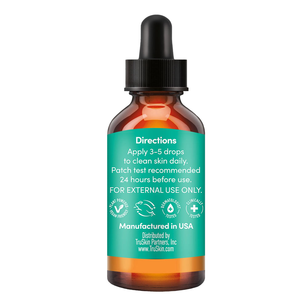 TruSkin after-application glow shows healthier-looking skin post-use.