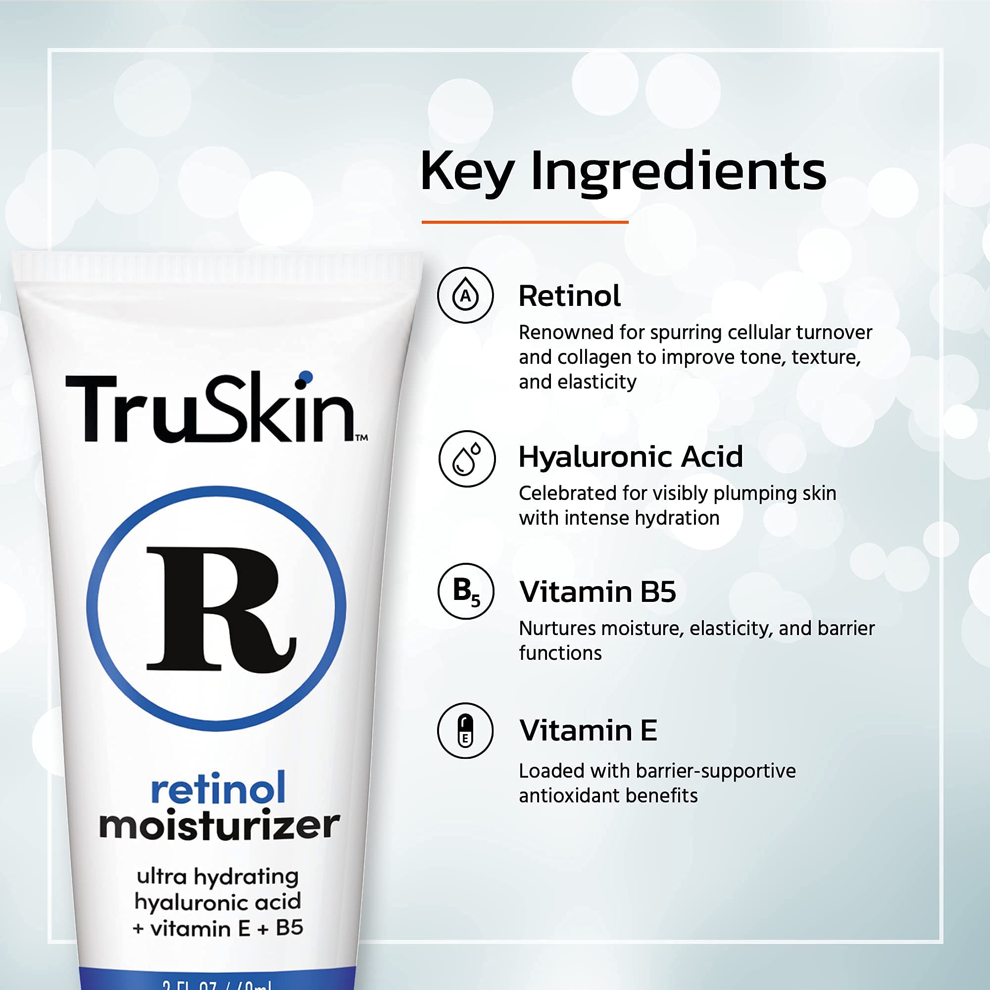TruSkin cruelty-free badge on packaging representing ethical skincare.