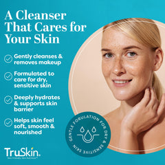 TruSkin Hyaluronic Acid ingredient close-up, emphasizing hydration support for a plump look.