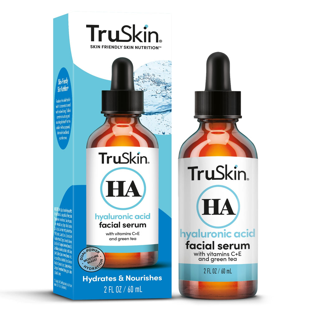 TruSkin Hyaluronic Acid Serum being batch tested for quality assurance.