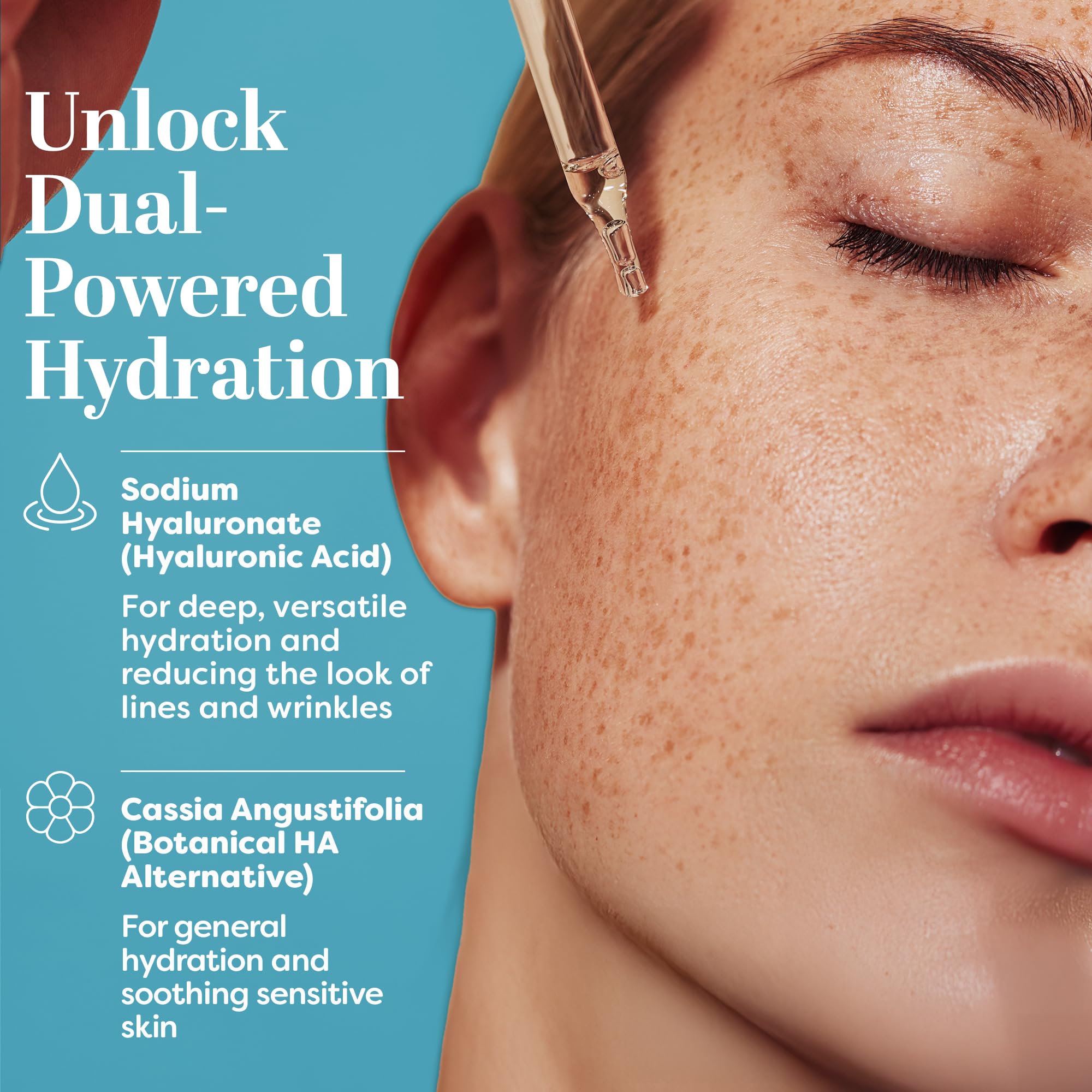 TruSkin Hyaluronic Acid Serum ingredients highlighting its unique formula for fine lines.