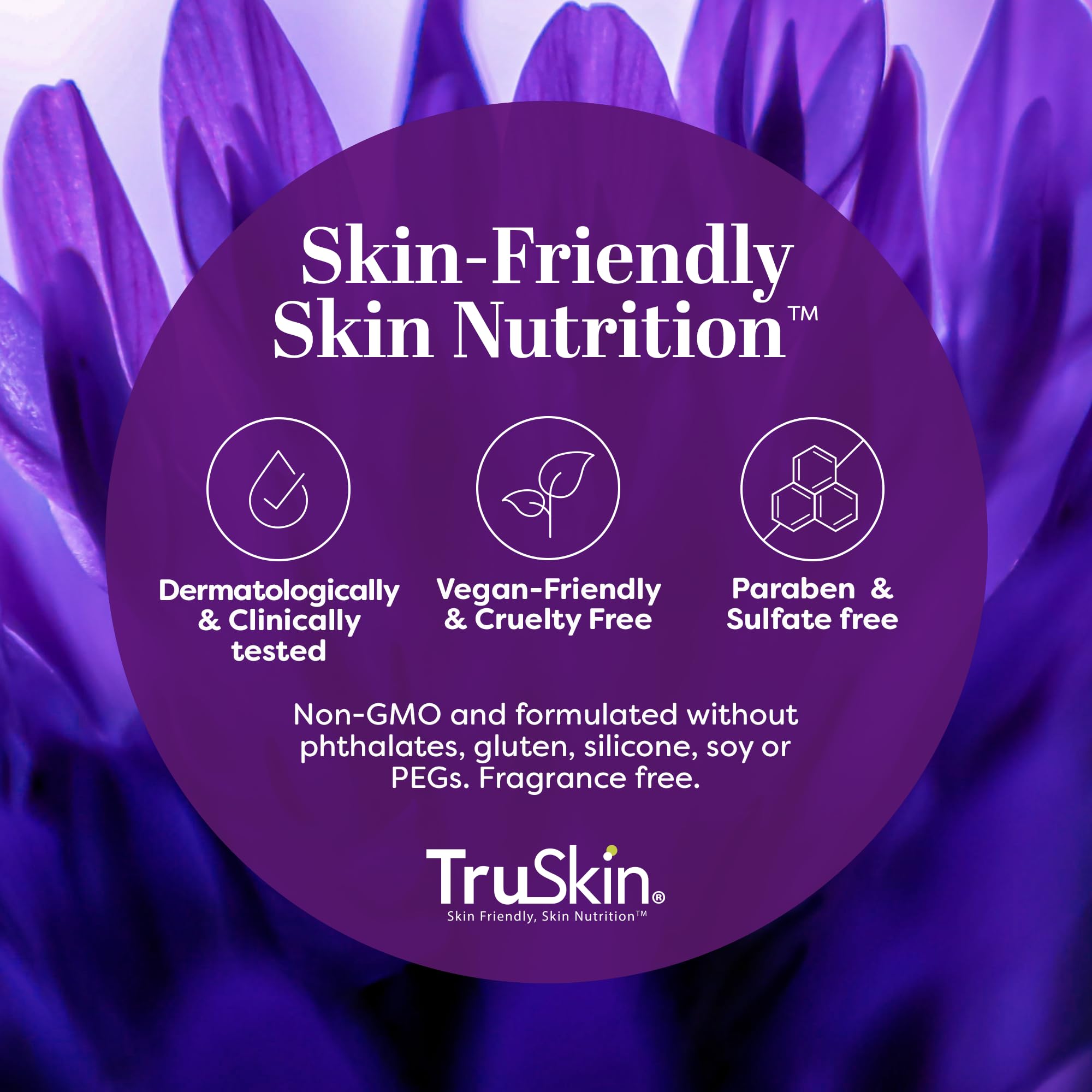 Cruelty-free Leaping Bunny seal on TruSkin packaging signals ethics