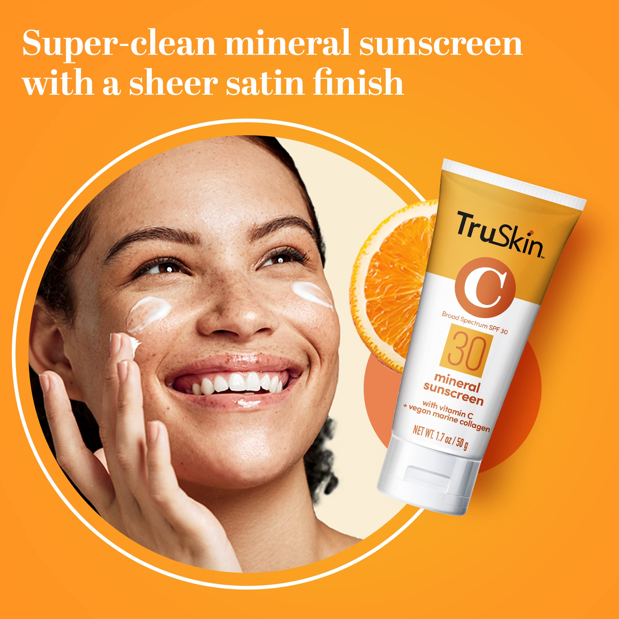 TruSkin ingredients including squalane cucumber and aloe for hydration