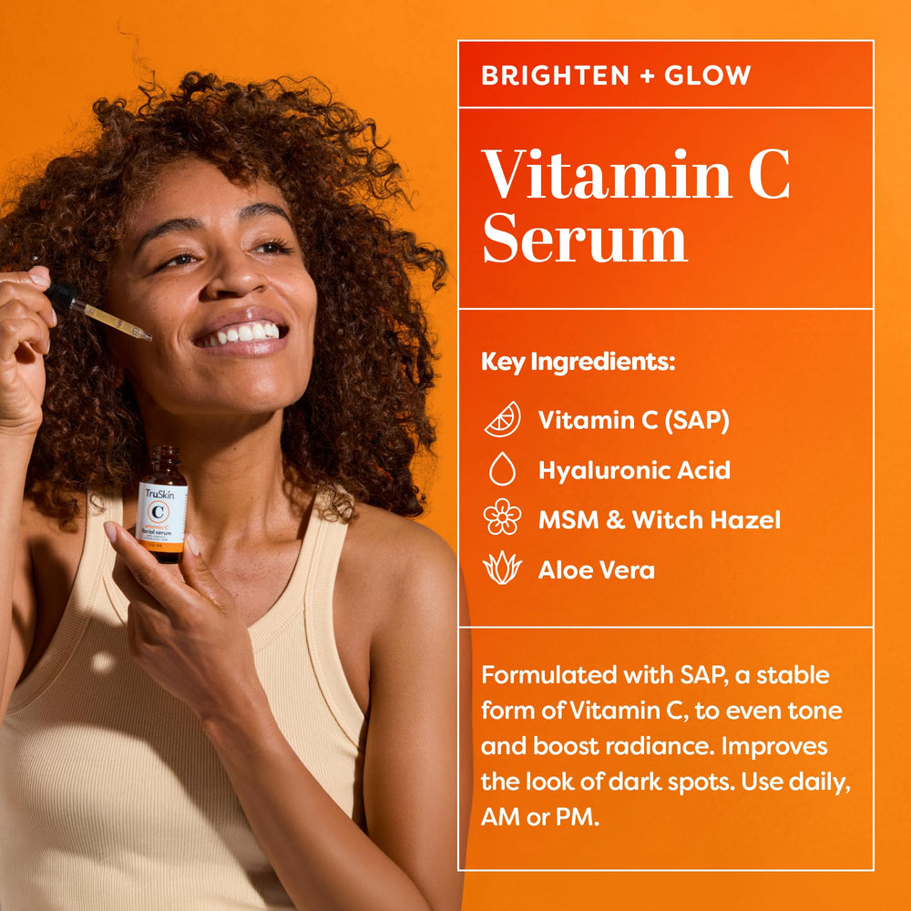 TruSkin Morning Drops application demonstrates easy daily hydration.