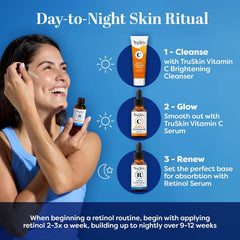 TruSkin retinol serum texture close up reveals silky consistency for layering