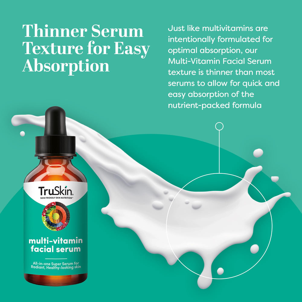 TruSkin serum zinc image illustrates barrier support and collagen-friendly benefits.