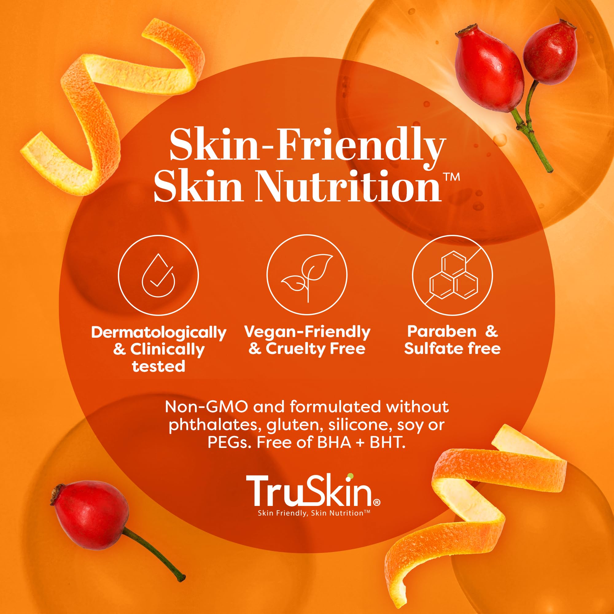 TruSkin Leaping Bunny logo signals cruelty-free beauty choice.