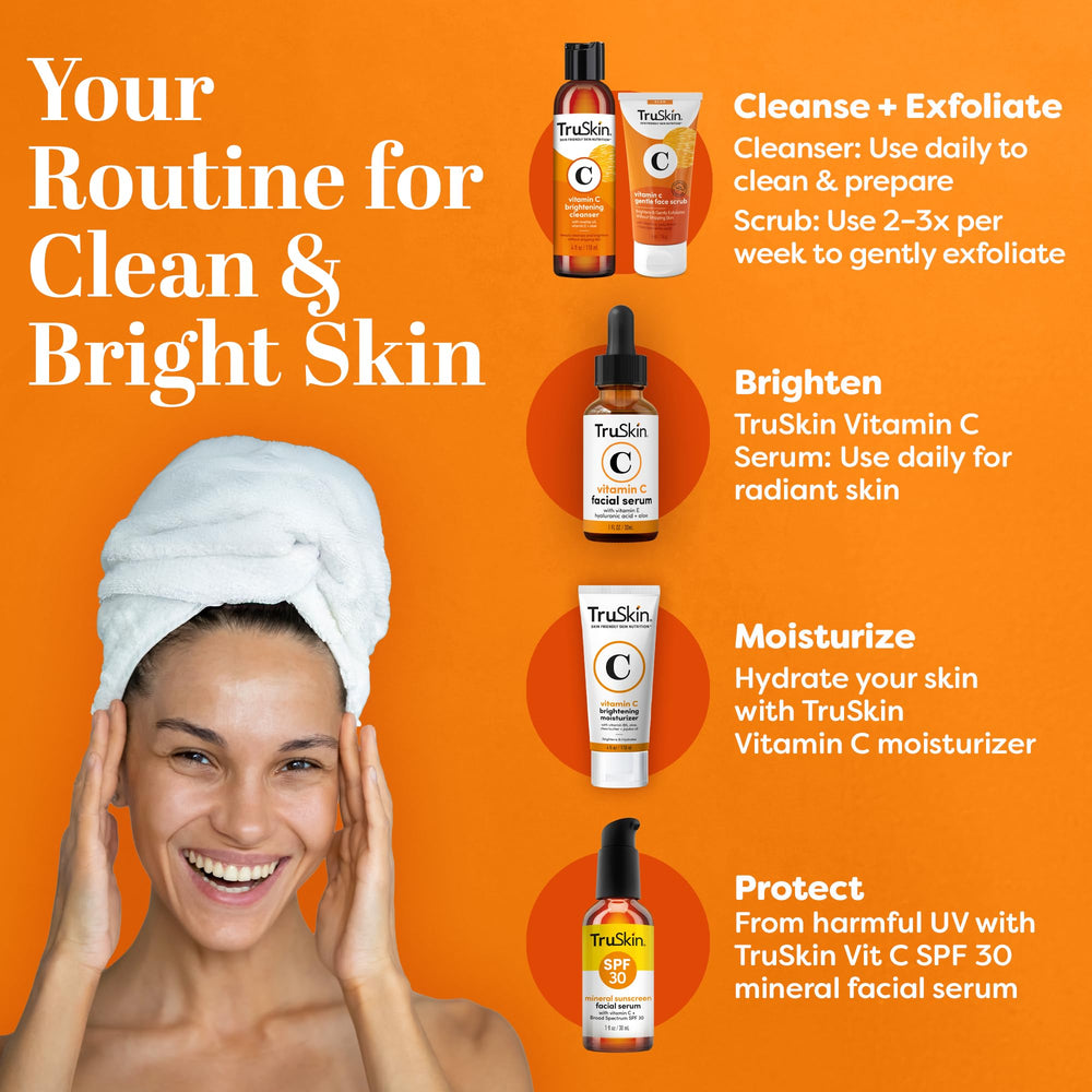 TruSkin Vitamin C Cleanser packaging closeup packaging details