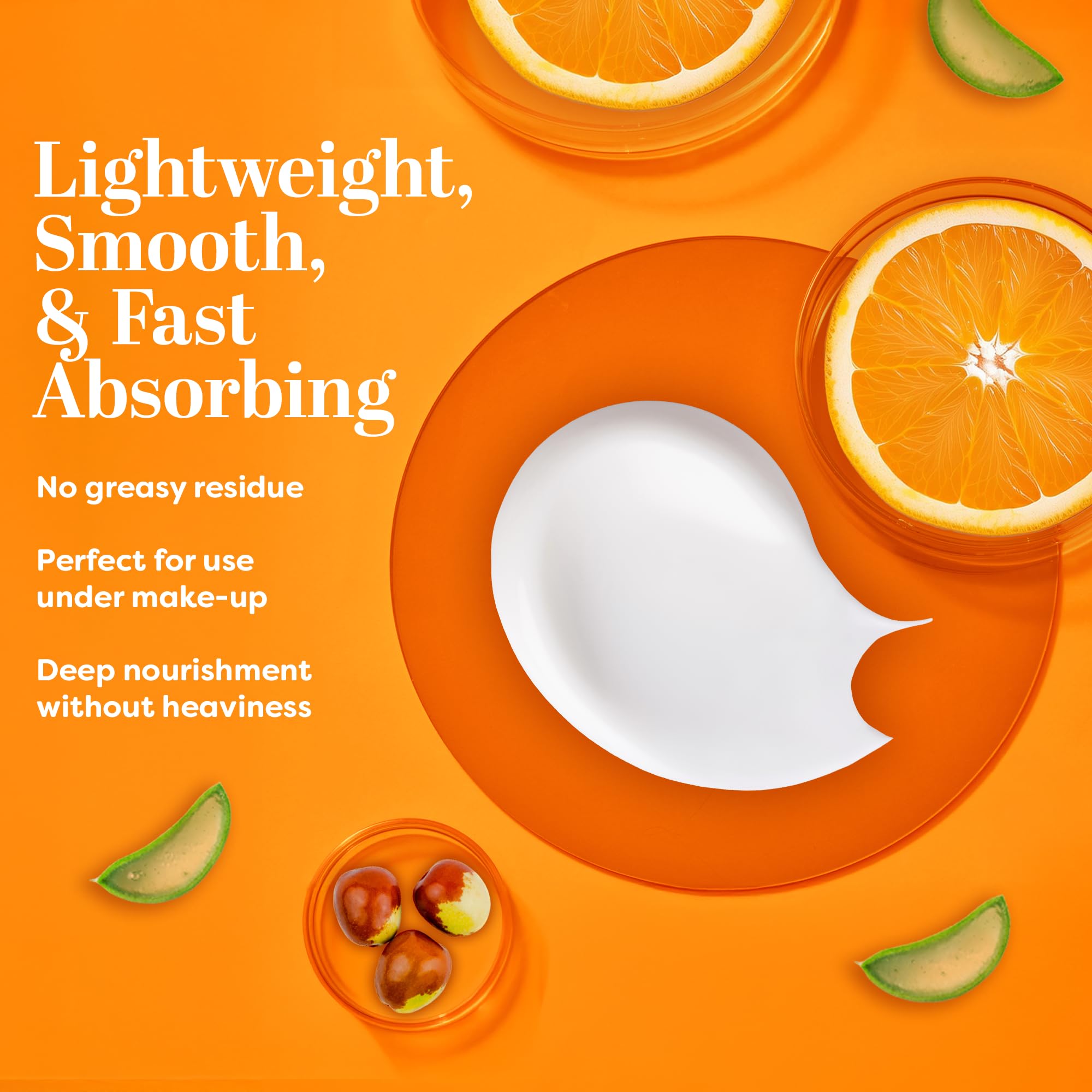 TruSkin Vitamin C Cream label highlighting vitamin nutrients for glowing skin.