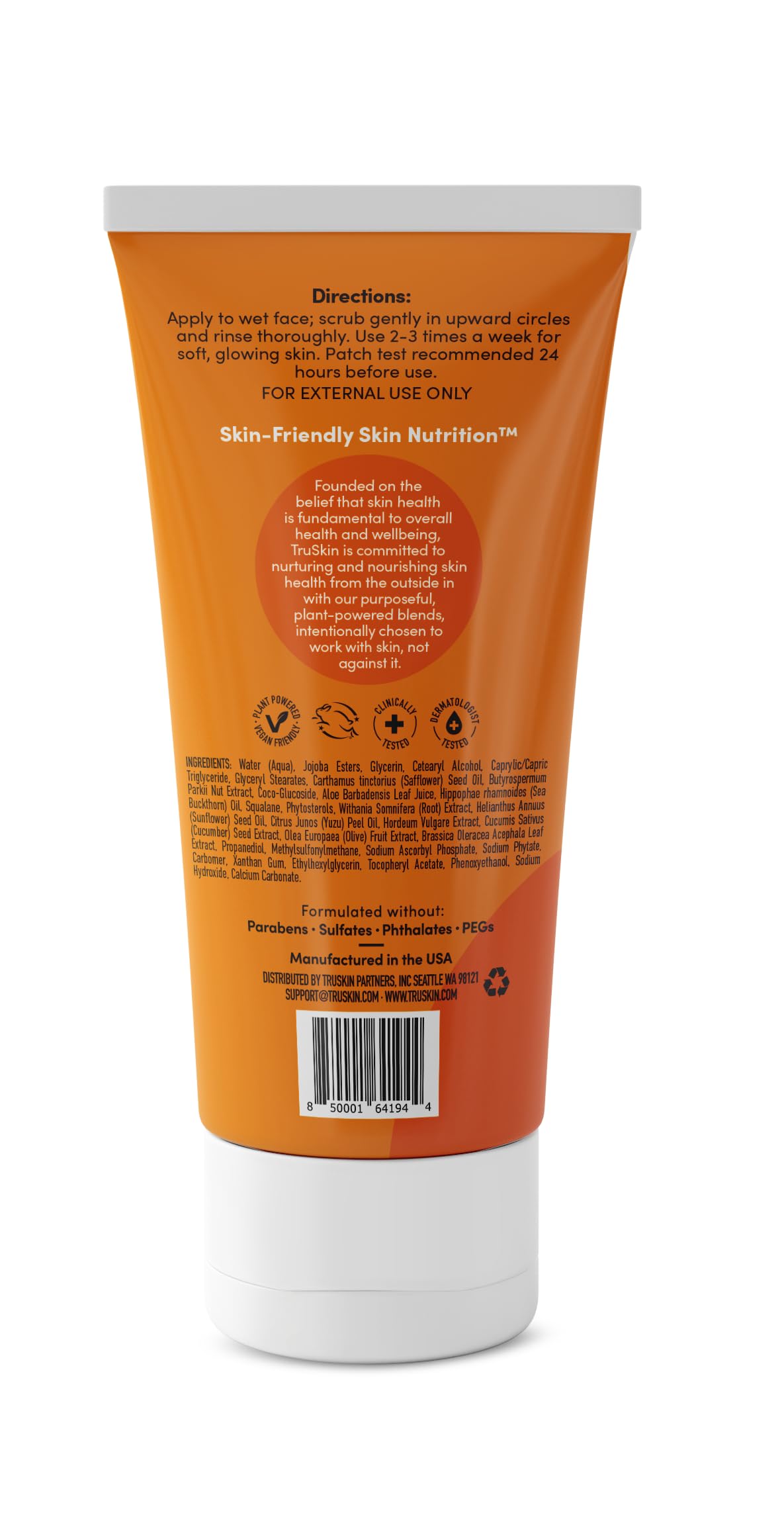truskin vitamin c gentle face scrub daily-use routine with skincare partners.