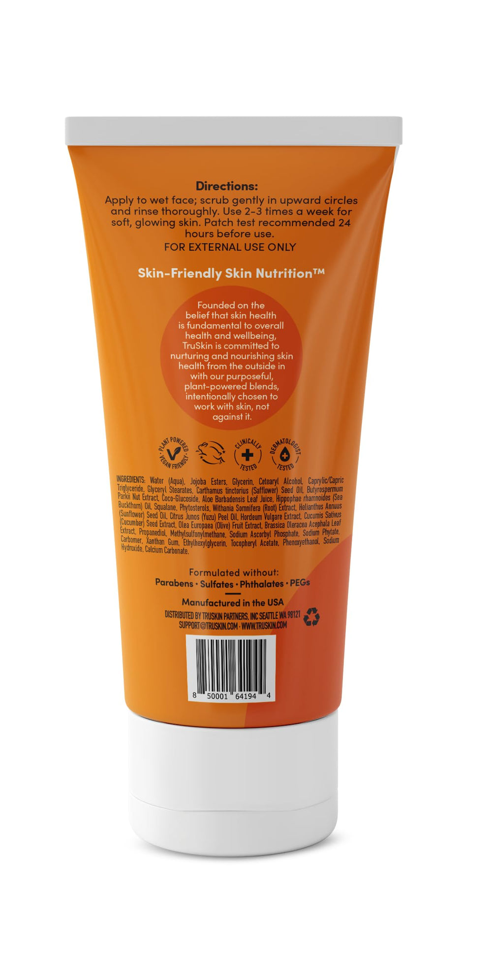 truskin vitamin c gentle face scrub daily-use routine with skincare partners.