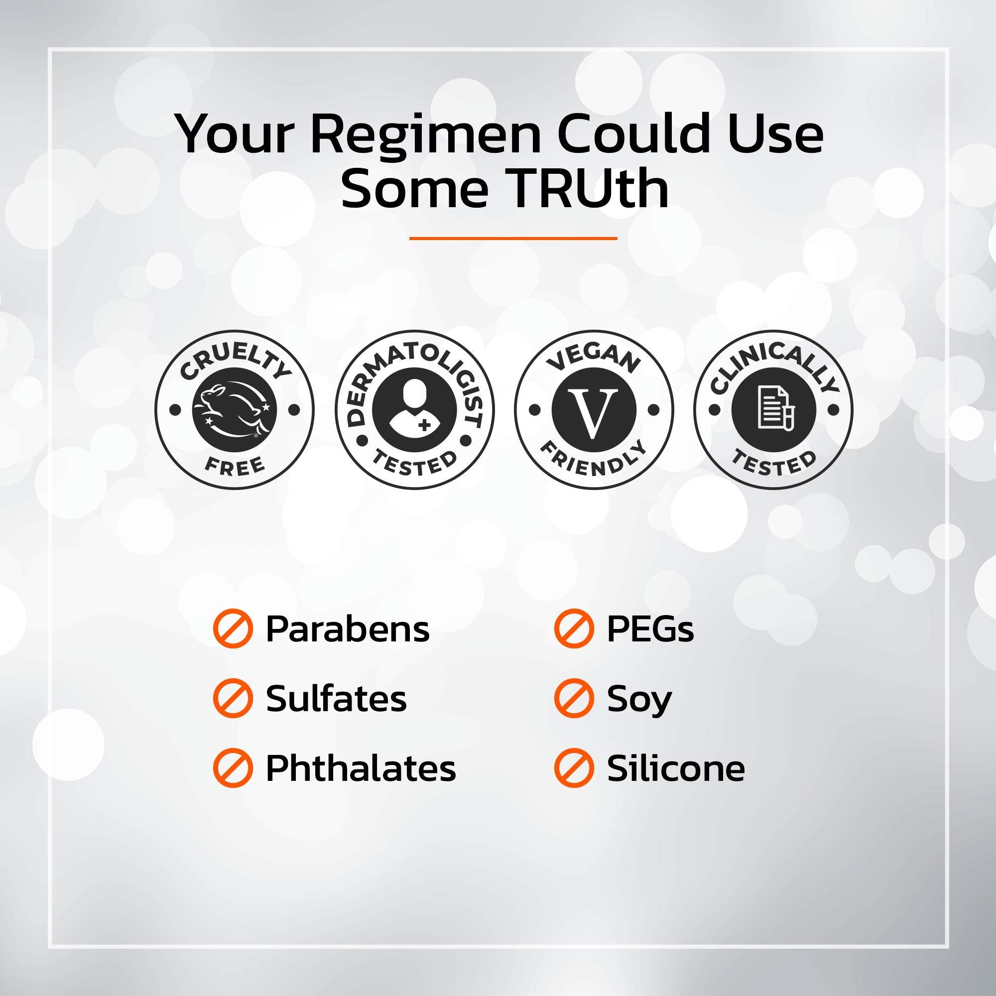 TruSkin Vitamin C Night Cream application on face and neck demonstrates smoothing and hydration.
