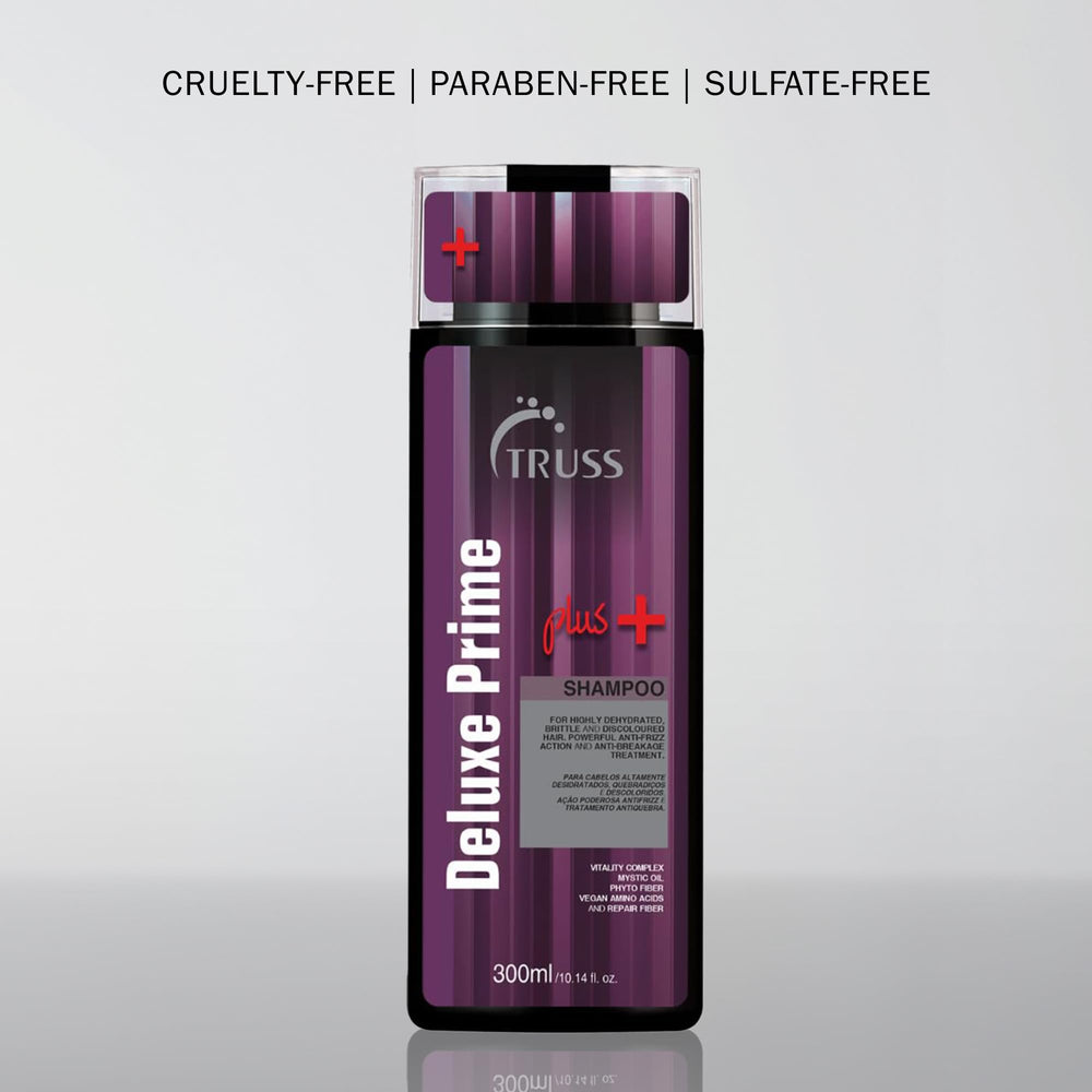 TRUSS Deluxe Prime Plus+ color-safe label for color-treated hair suitability