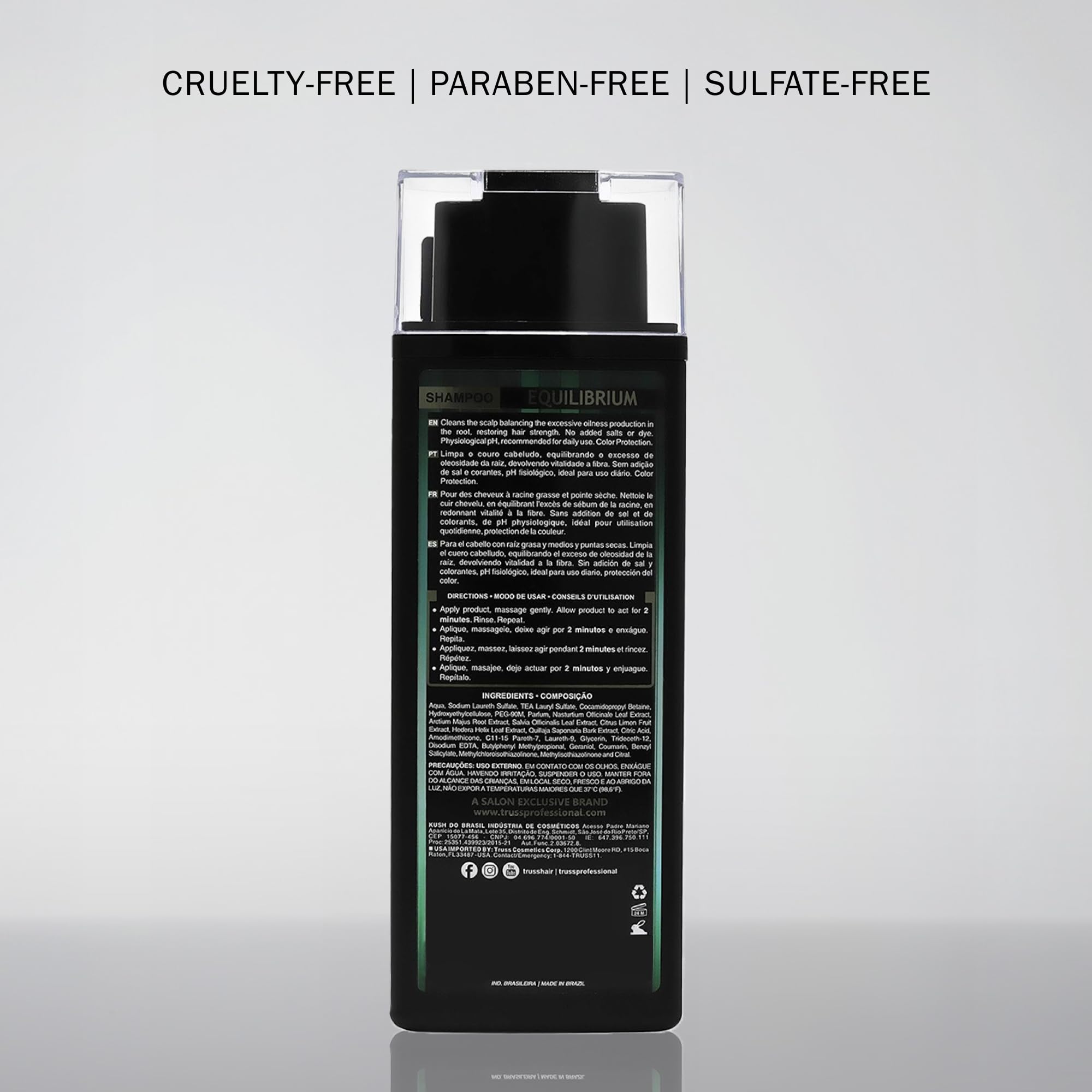 TRUSS Equilibrium hair-shine post-wash hydration boosts natural shine.