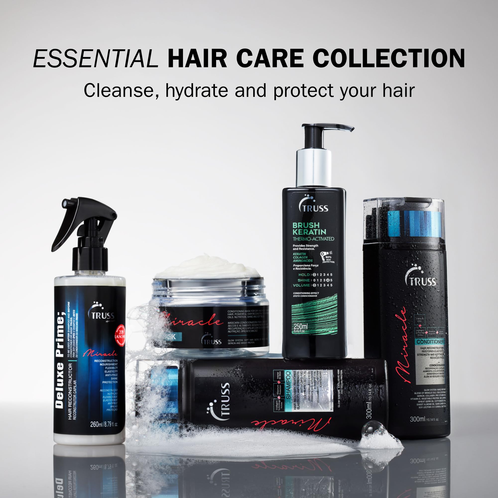 Shiny, healthy-looking hair achieved with TRUSS Keratin Hair Treatment.
