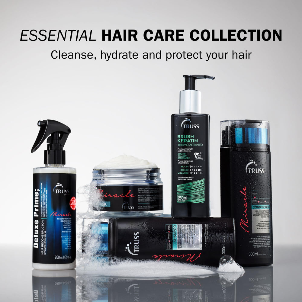Shiny, healthy-looking hair achieved with TRUSS Keratin Hair Treatment.