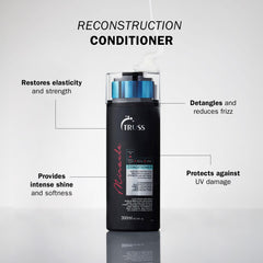 TRUSS Miracle Hair Conditioner lather closeup hints at deep hydration benefits.