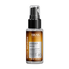 TRUSS Nutri Infusion bottle front showing hydrating formula for dry hair.
