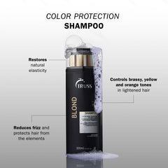 TRUSS Purple Shampoo & Toner lather promotes even color refresh between salon visits