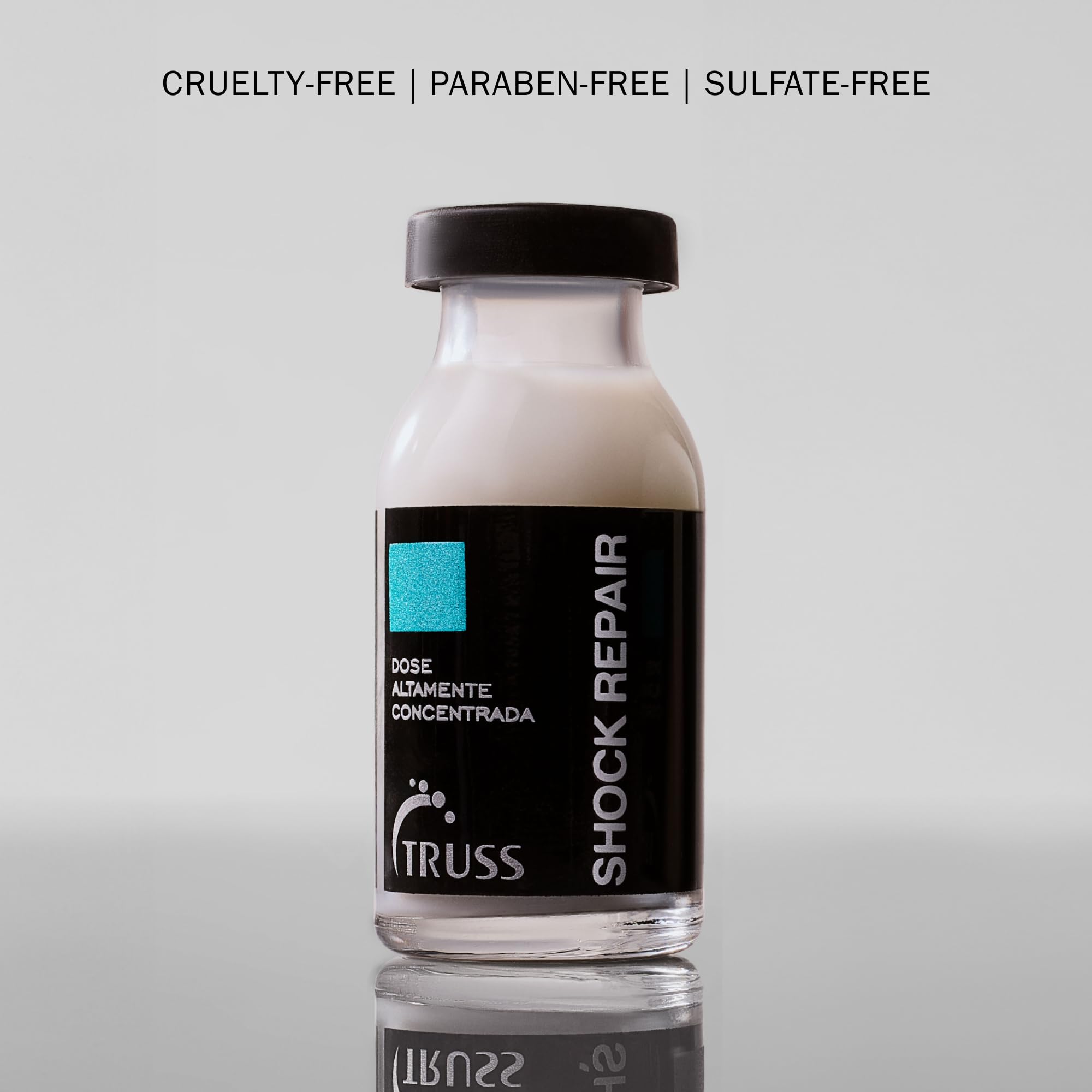 TRUSS salon-ready context suggests professional-grade treatment for hair rebuild regimes.