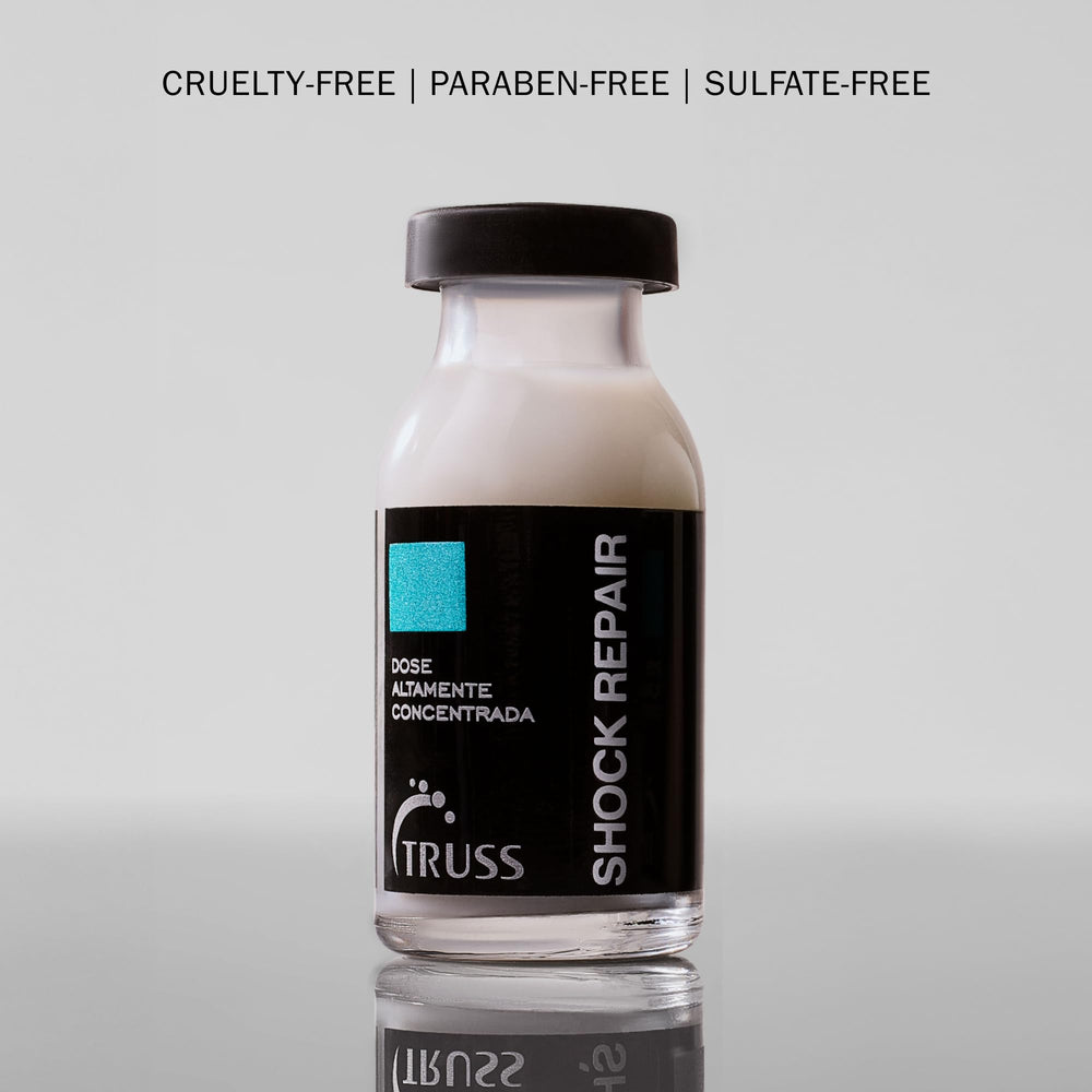 TRUSS salon-ready context suggests professional-grade treatment for hair rebuild regimes.