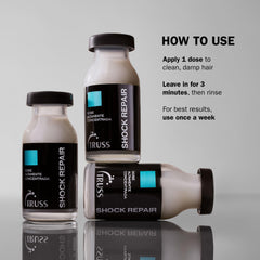 TRUSS ampoule massage action demonstrates a quick three-minute wait for absorption.