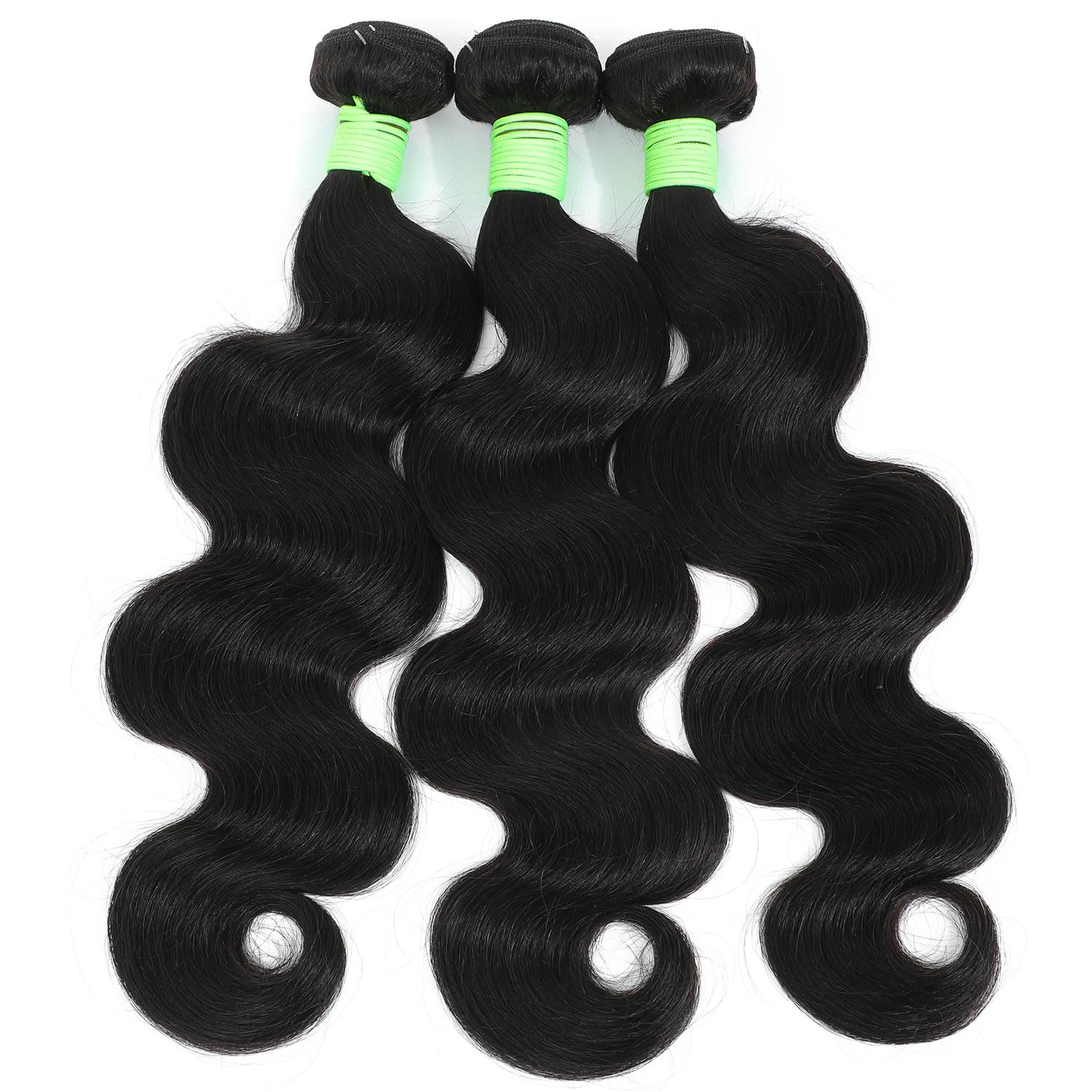 Tryfey body wave bundles 20-inch curled-style displays versatile wear options
