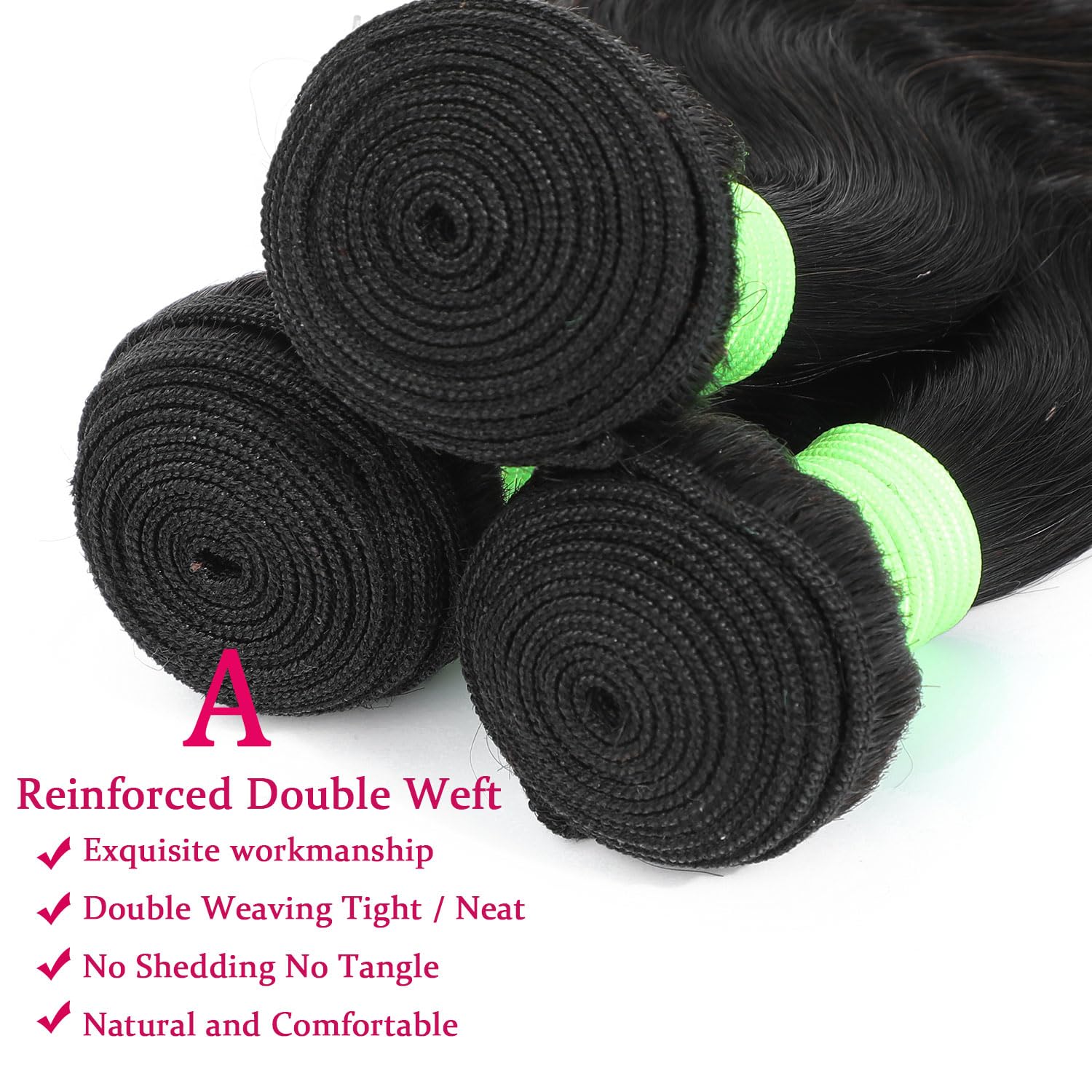 Tryfey hair bundles double-weft quality promises smooth, full-bodied look