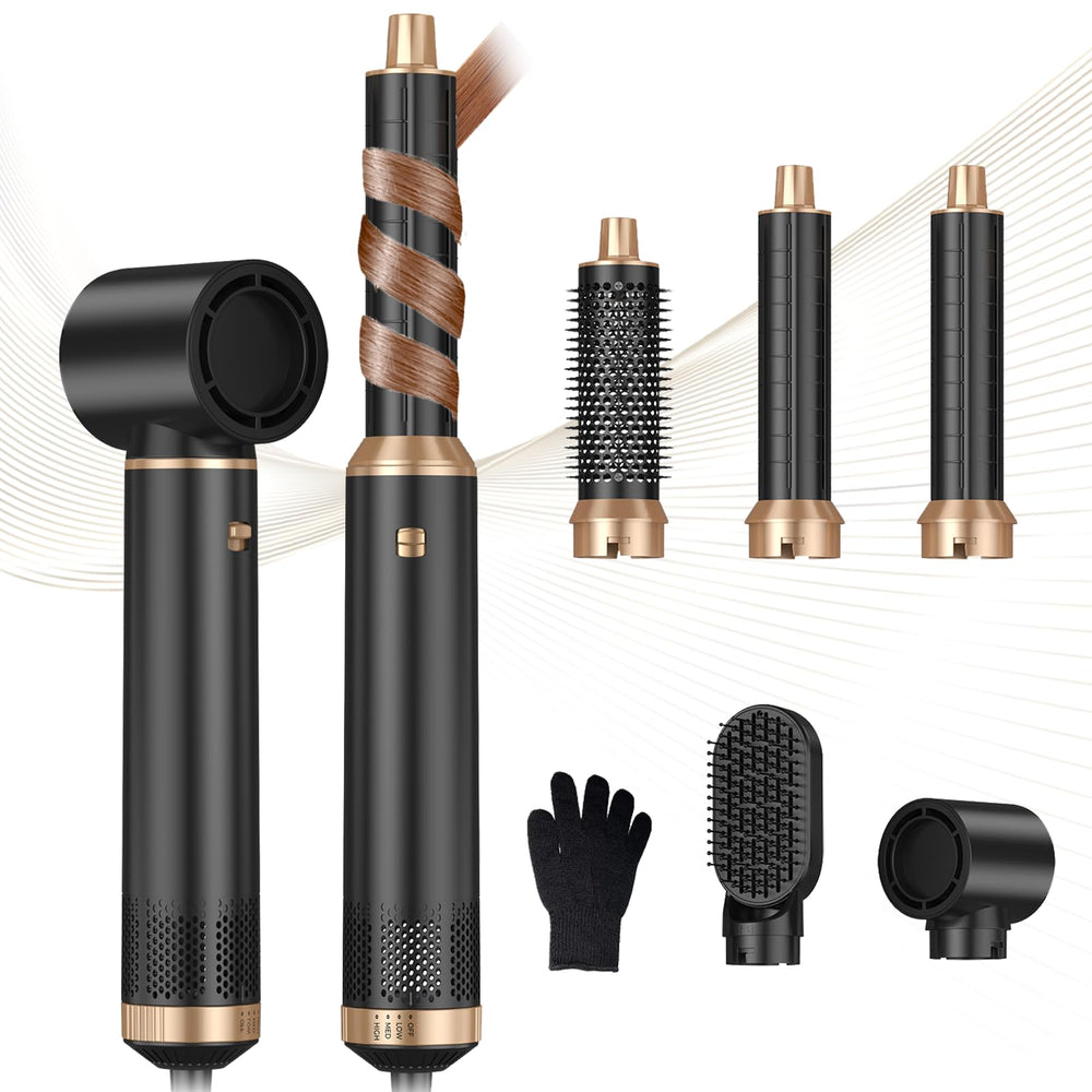 Trylater 5-in-1 blow dryer brush front view for easy, comfortable styling.