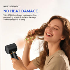 Trylater air curler barrel rotating mechanism highlights effortless curl formation.