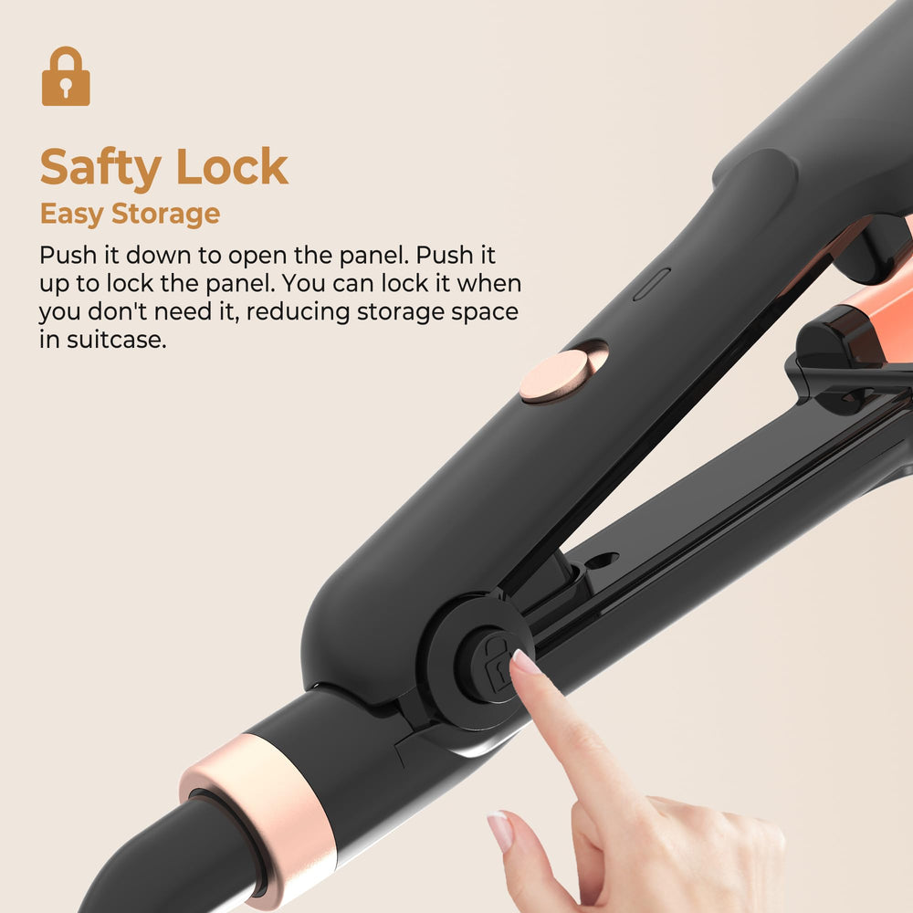 Trylater double voltage design is travel-friendly for on-the-go styling.