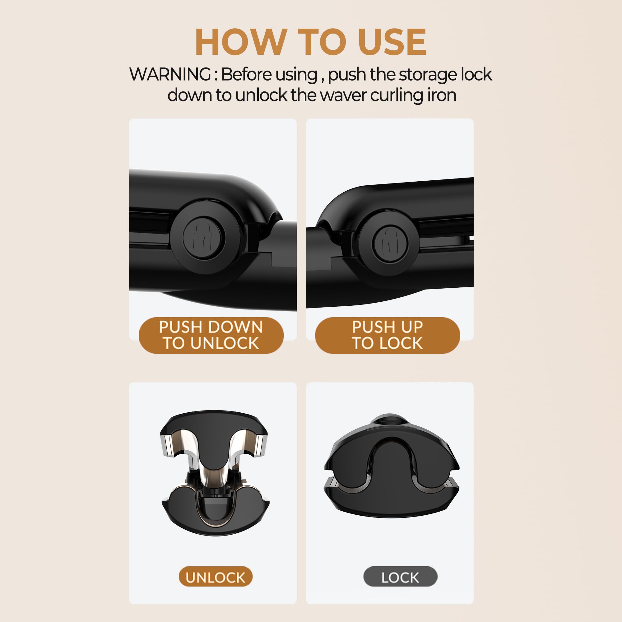 Trylater waves create smooth, varied textures from tight to loose.