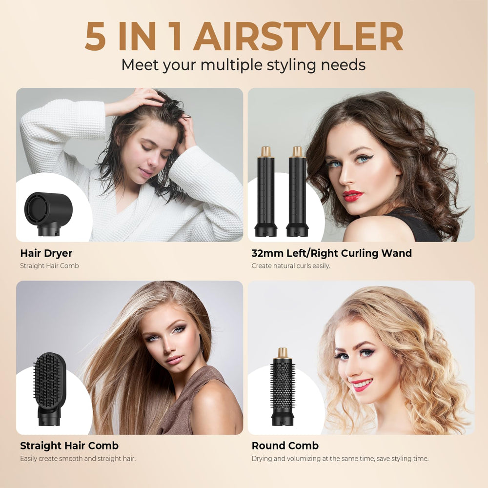 Trylater detachable air curler for travel-ready styling anywhere.
