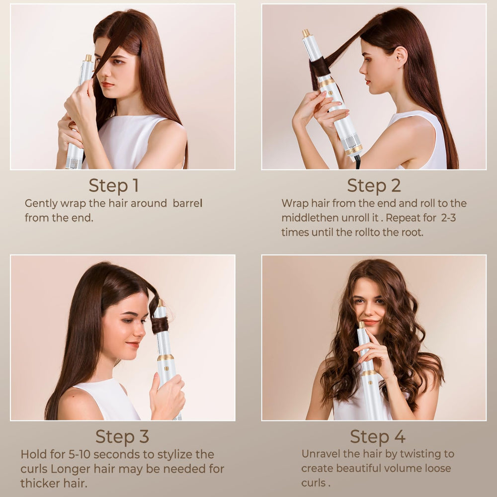 TryLater detachable air curler travel mode for compact styling on the go.