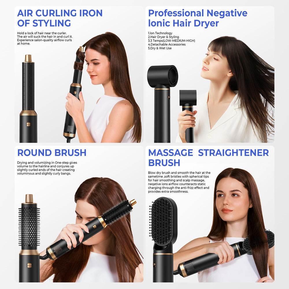 Trylater heat-resistant gloves included ensure safer styling sessions.