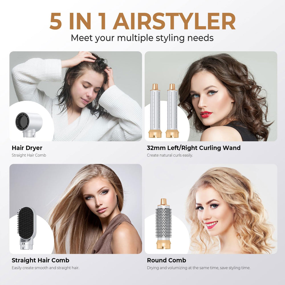 TryLater ionic airflow technology reduces frizz while styling for smoother hair.