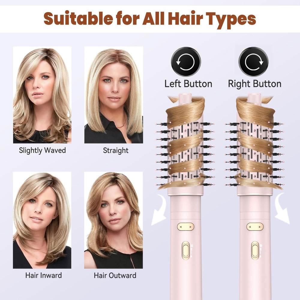 Trylater rotating brush with 2 inch attachment delivers smooth drying and lift.