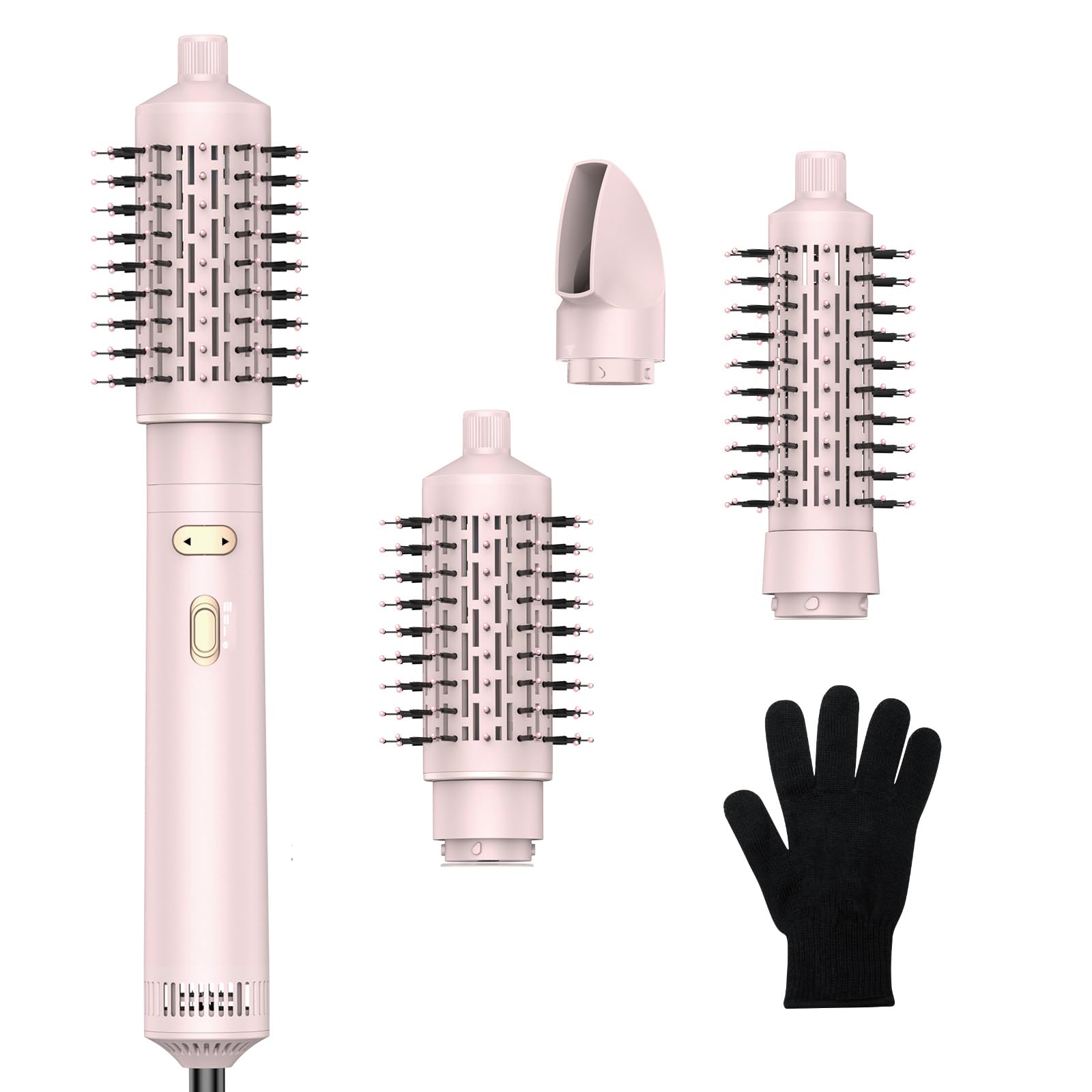 Trylater rotating brush dries and volumizes for quick, professional-looking results.