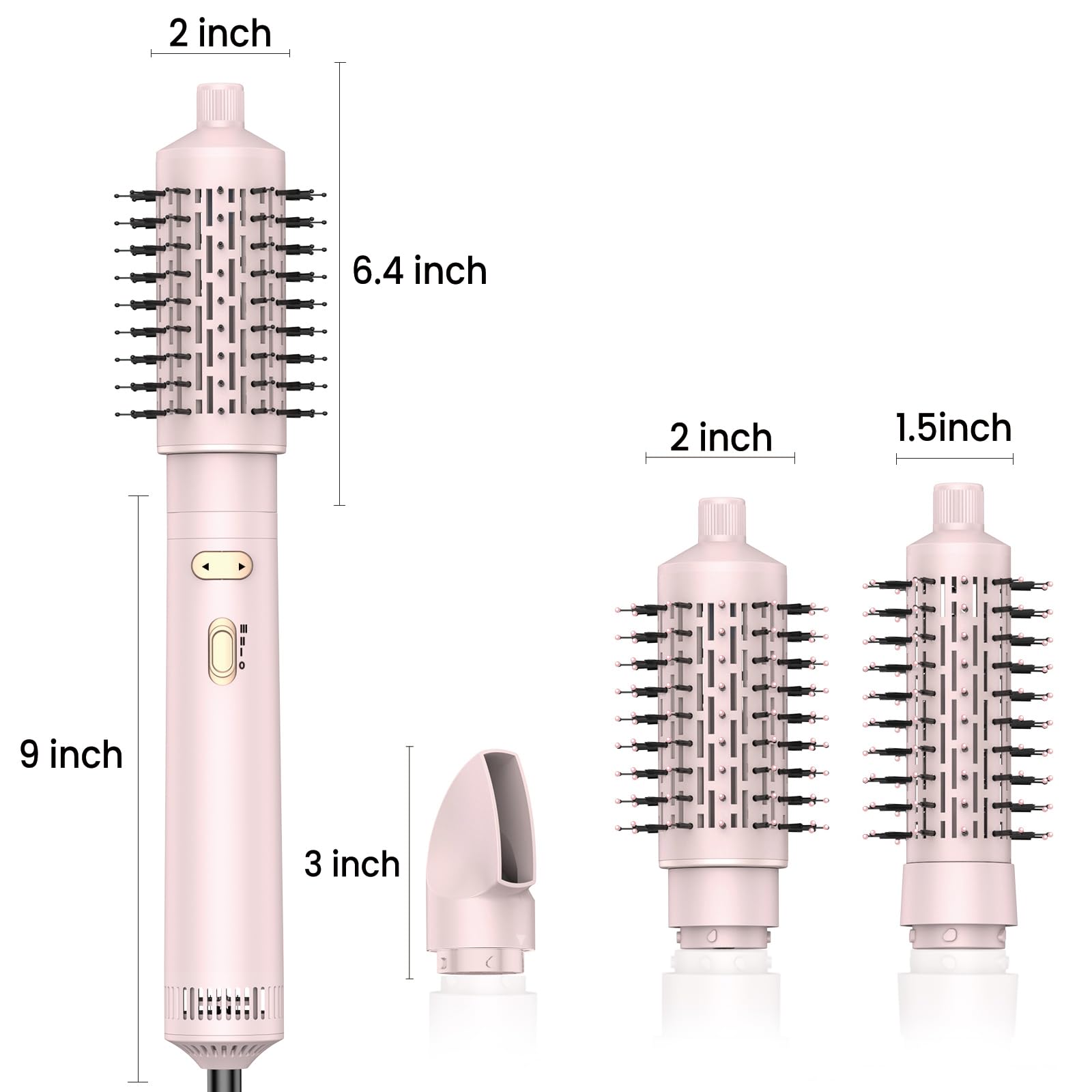 Trylater negative ions reduce frizz while boosting hair shine.
