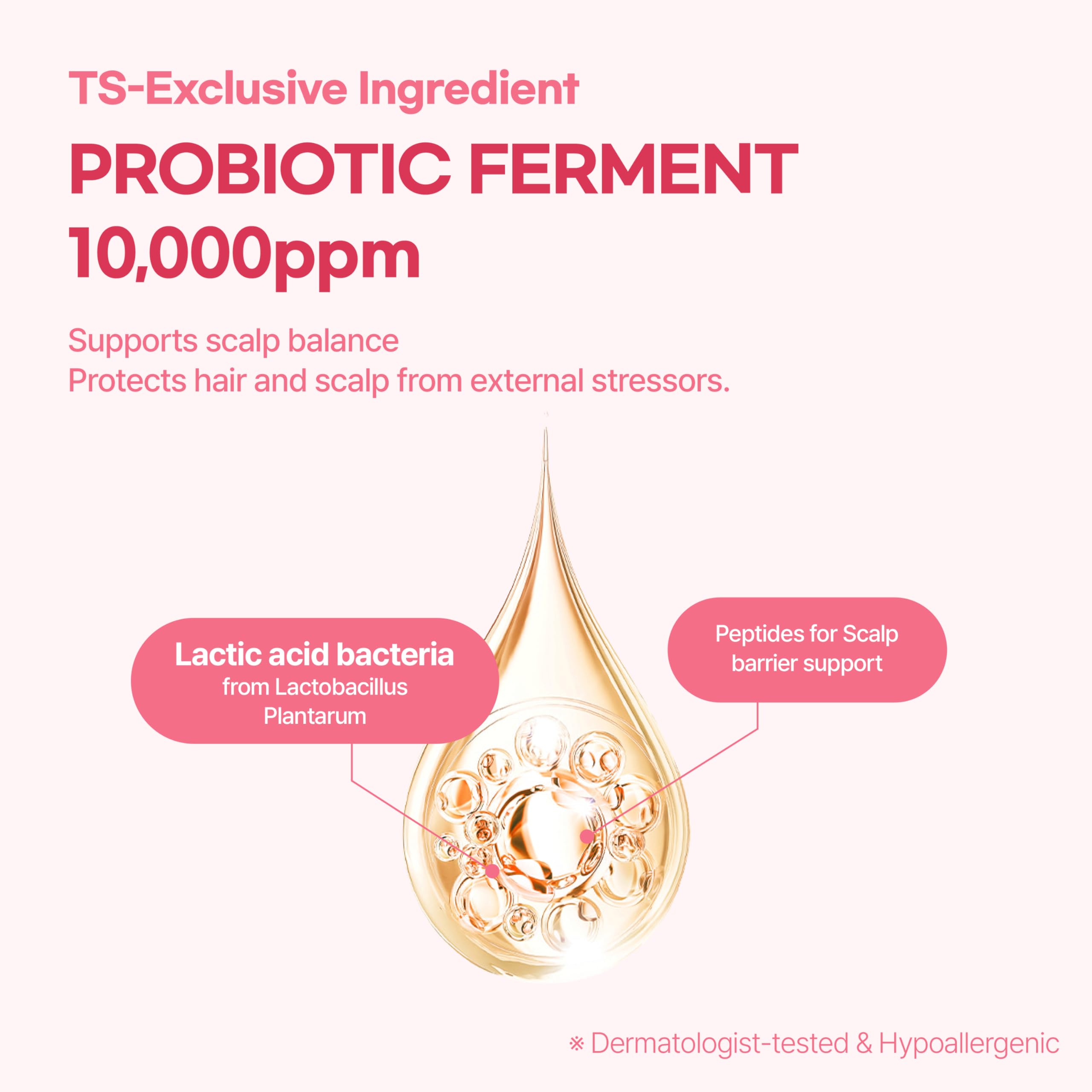 TS GD Shampoo for Teens closeup bottle cap emphasizes allergy-free fragrance