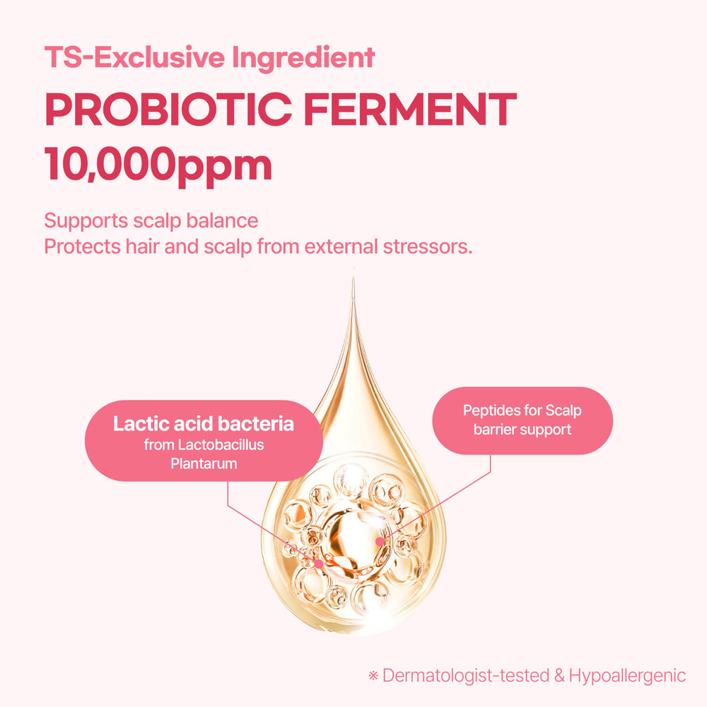 TS GD Shampoo for Teens closeup bottle cap emphasizes allergy-free fragrance